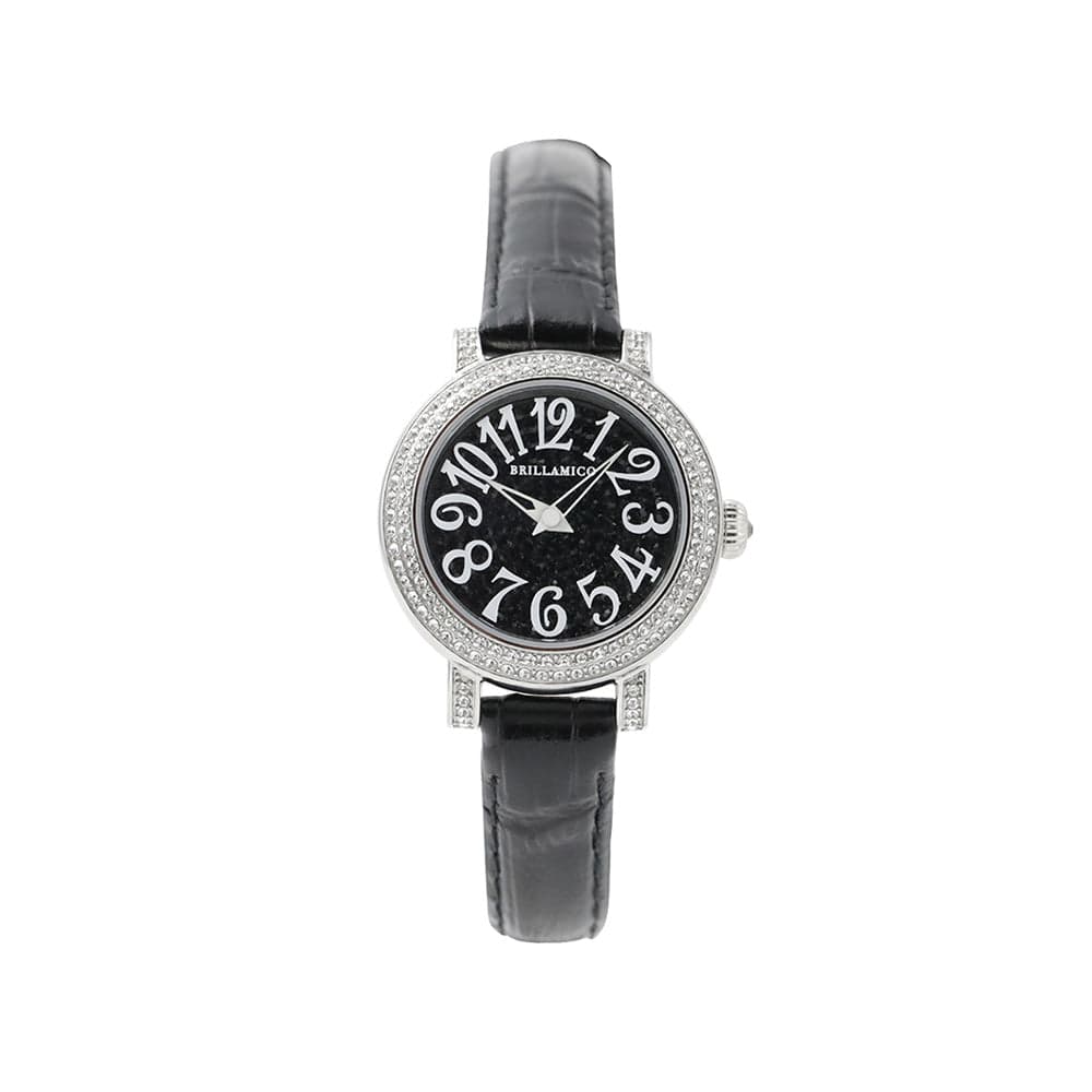 BLACK×SILVER의 BRILLAMICO LATE 31MM 가죽 벨트