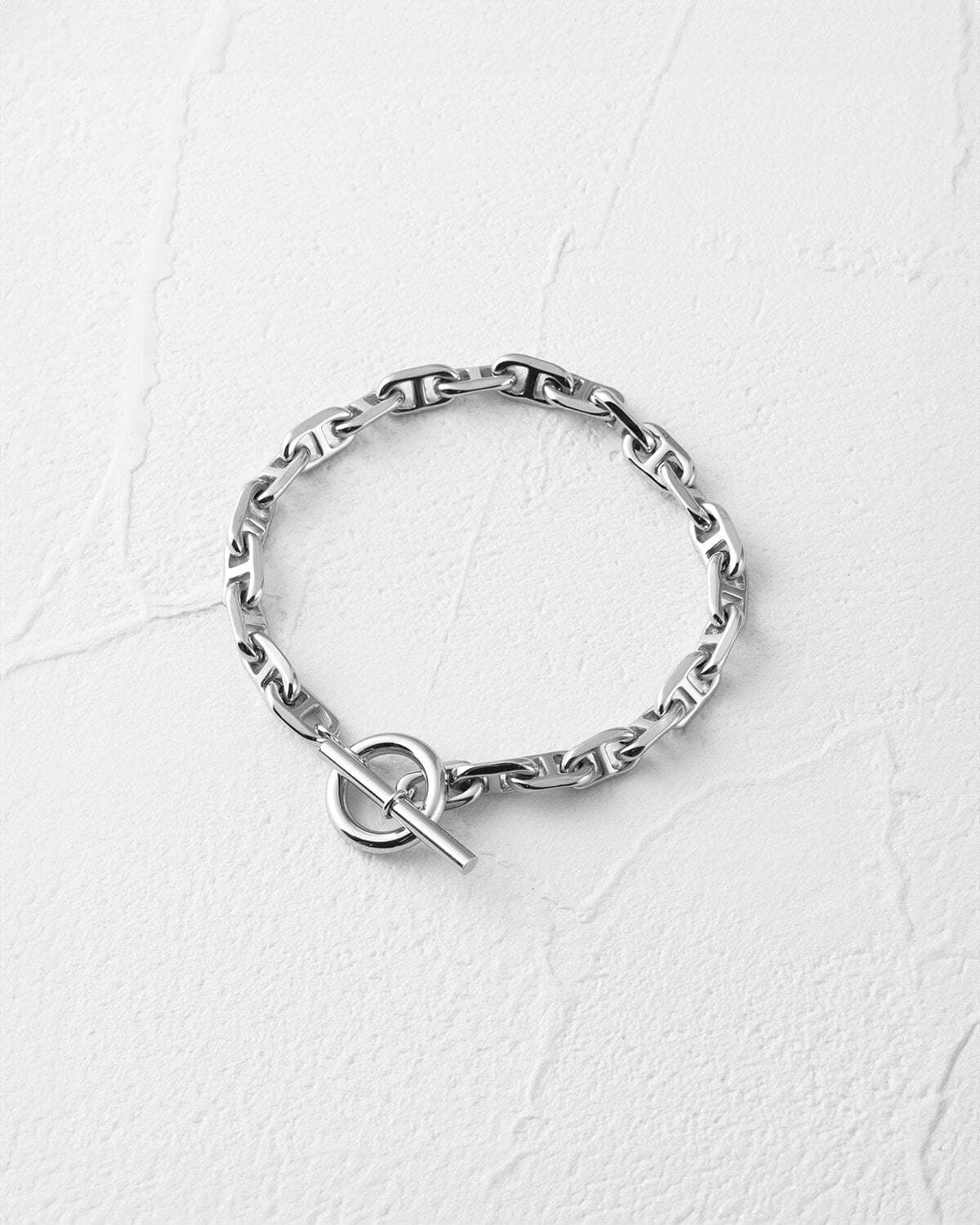 シルバーのGLUCK Anchor Chain Braceletのチェーンブレスレット