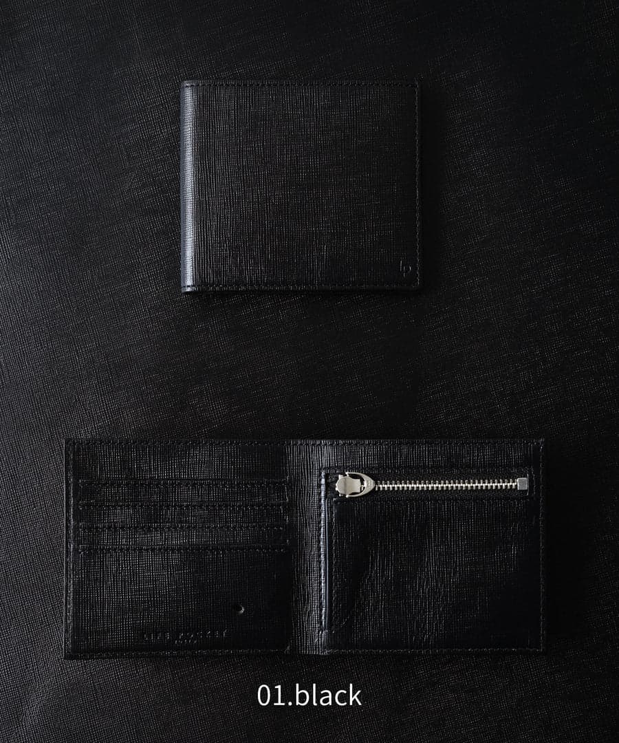 黒いLIFE POCKET Slim Walletの薄型ウォレット