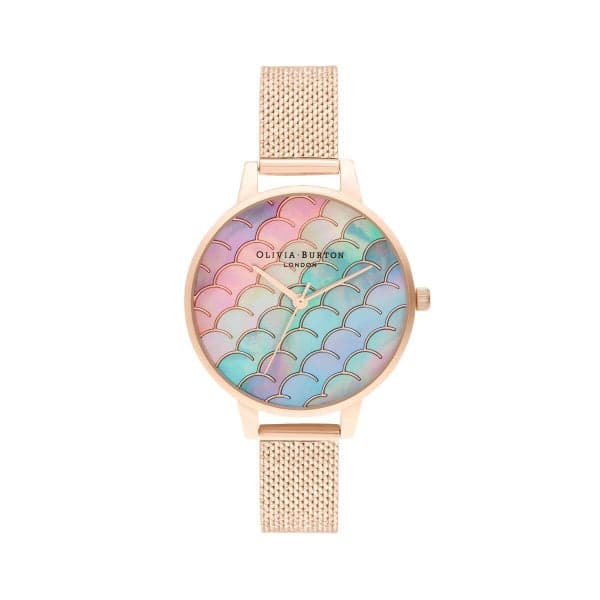 OLIVIA BURTON アンダーザシー マーメイド テイル ローズゴールド ブークレ メッシュ