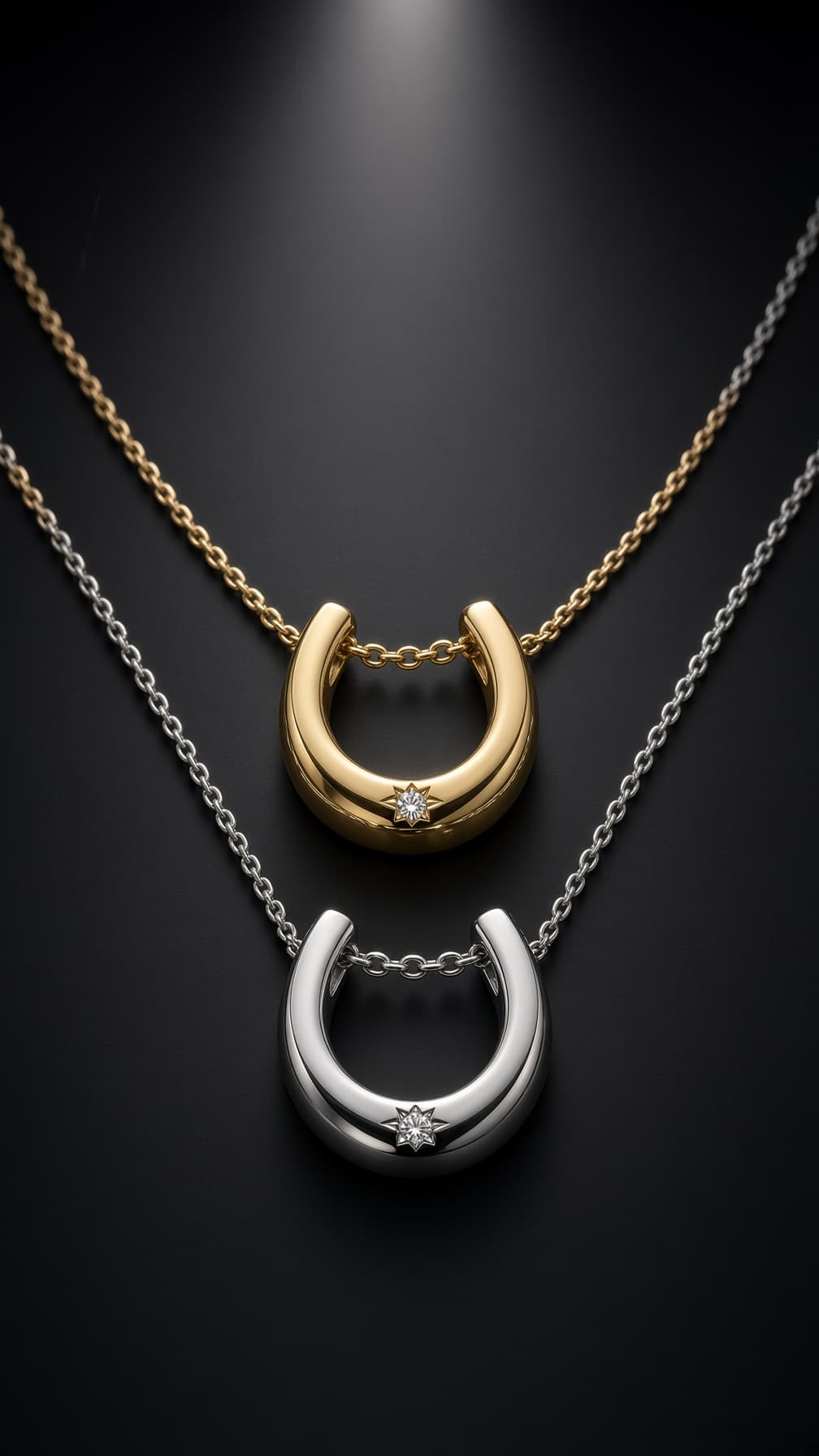GLUCK Horseshoe Necklaceの馬蹄モチーフネックレス